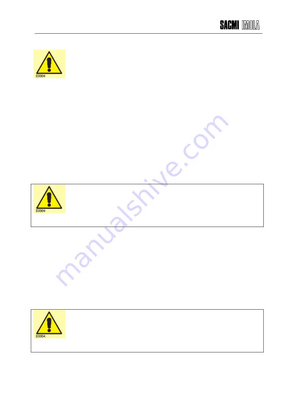 Sacmi Imola CHS100 Instructions Manual Download Page 3