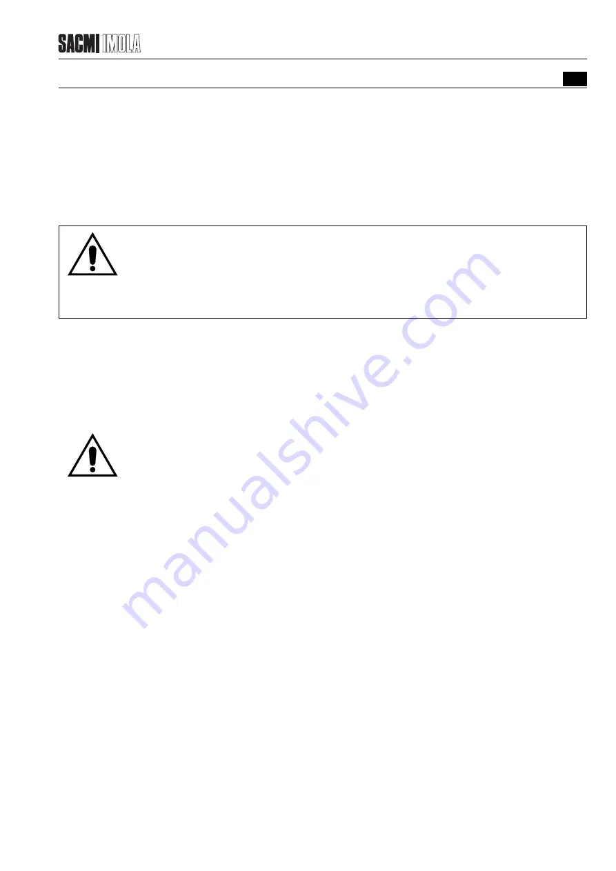 Sacmi PMV 224 Maintenance And Operation Manual Download Page 41