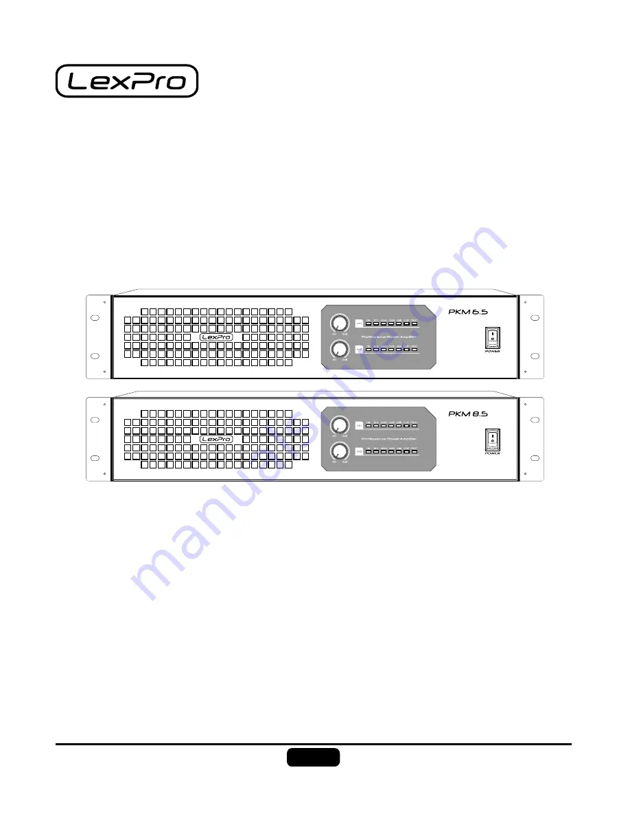 SAE Audio LexPro PKM Series User Manual Download Page 1