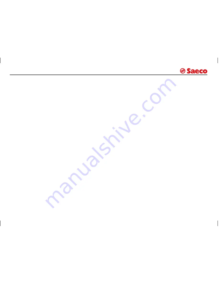 Saeco 10000050 Operating Instructions Manual Download Page 34