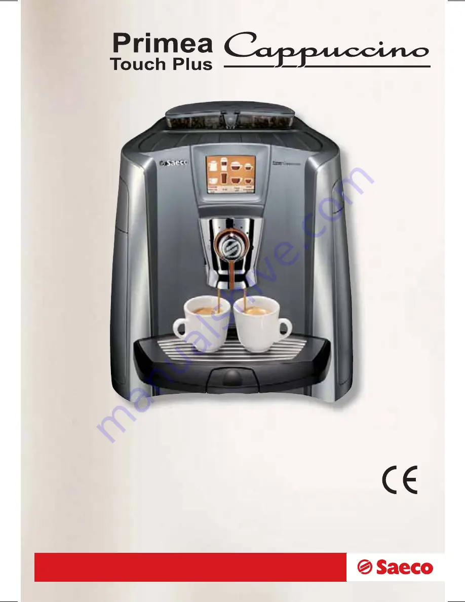 Saeco 10000100 Operating And Maintenance Manual Download Page 1