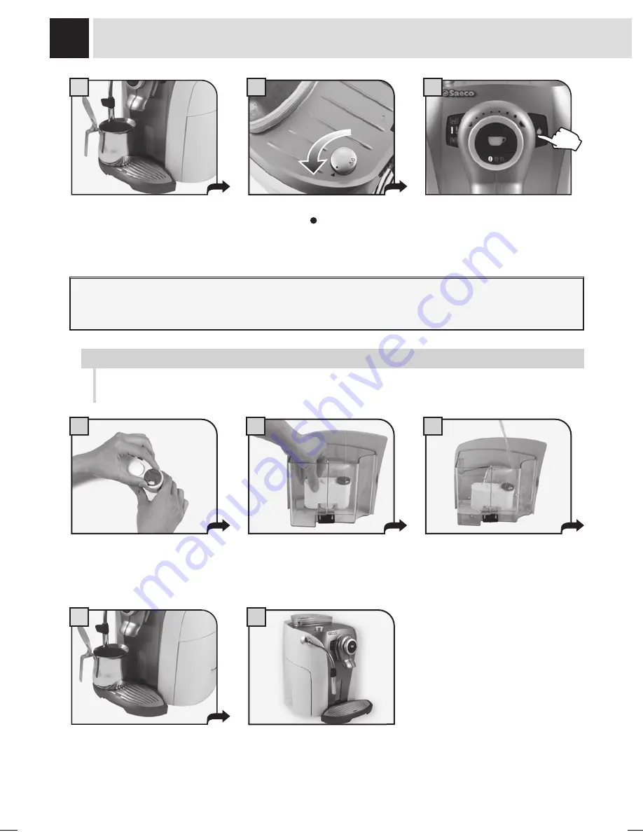 Saeco 10000206 Operating And Maintenance Manual Download Page 9