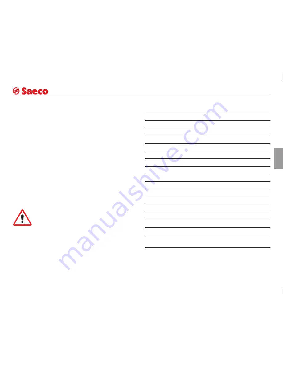 Saeco 740823349 Operating Instructions Manual Download Page 51