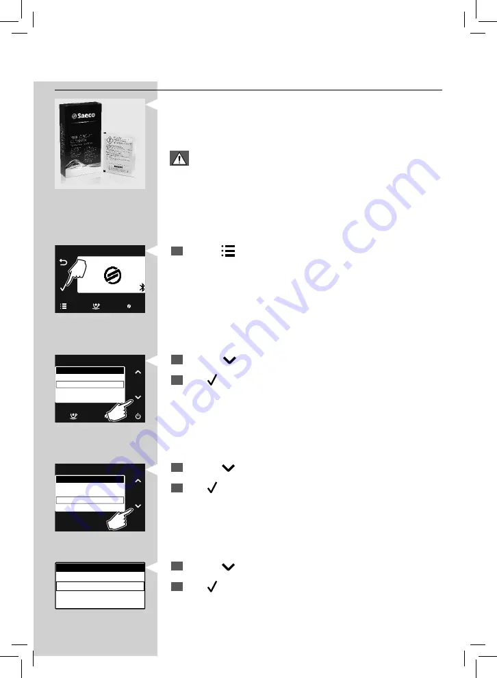 Saeco Gran Baristo Avanti HD8964/47 User Manual Download Page 87