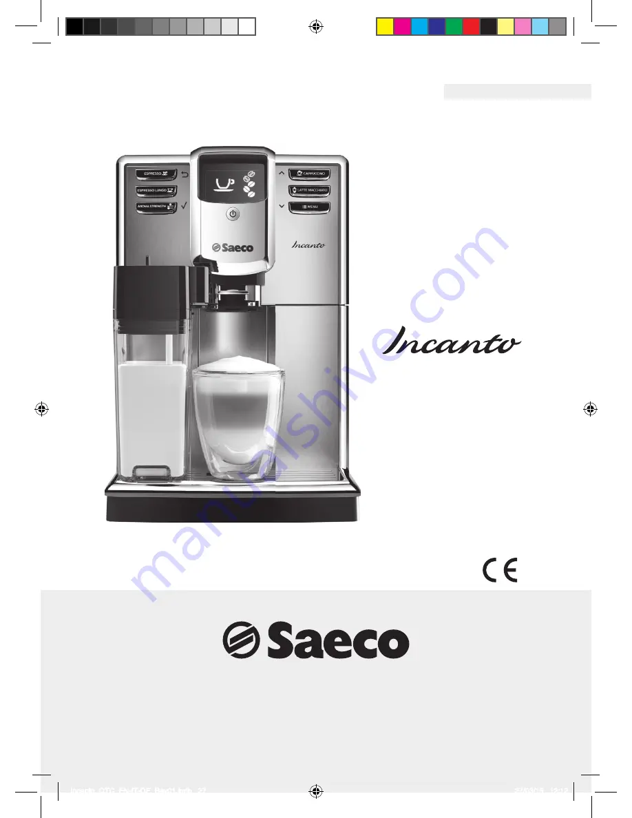 Saeco Incanto HD8917 Скачать руководство пользователя страница 59