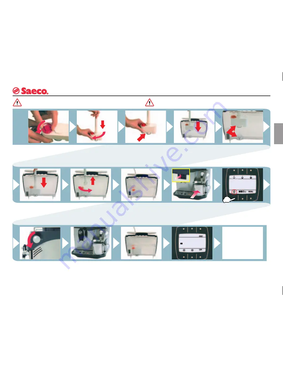 Saeco Incanto Sirius S-Class Operating Instructions Manual Download Page 11