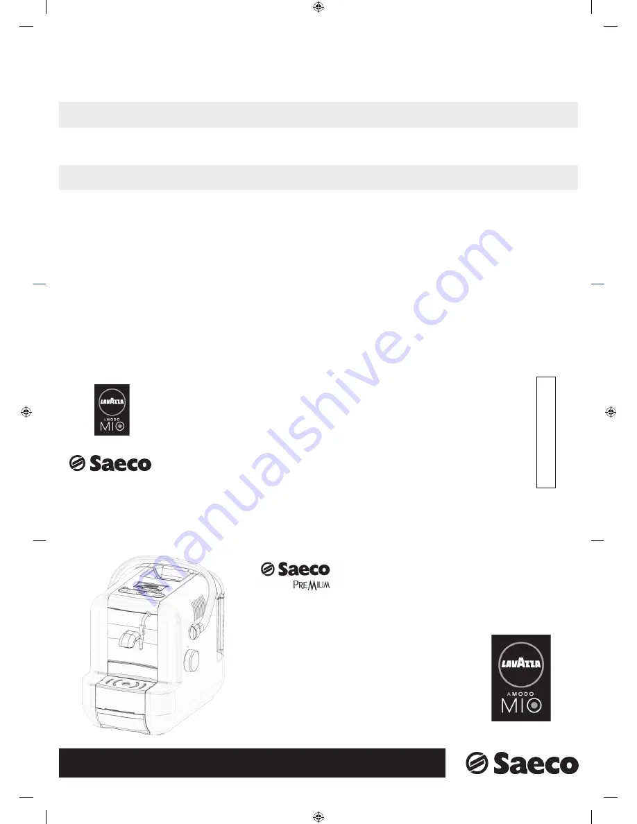 Saeco Lavazza A MODO MIO Premium User Manual Download Page 14