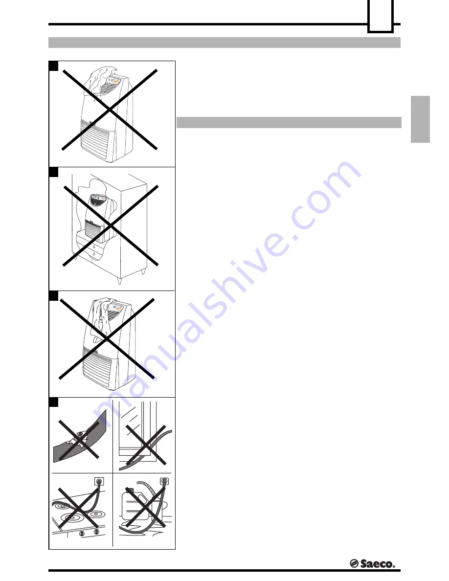 Saeco MIRAGE DEU 001 Installation And Operation Manual Download Page 15