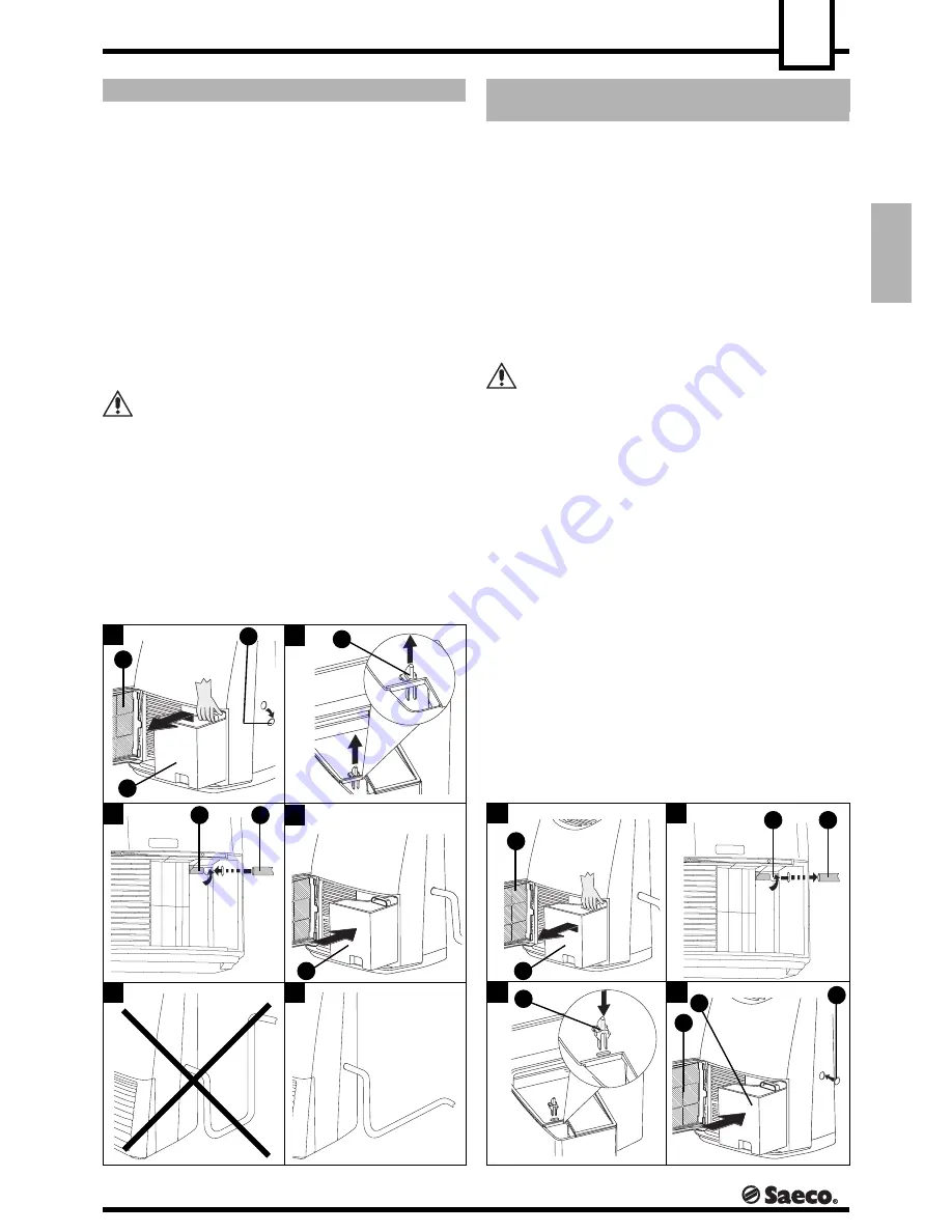 Saeco MIRAGE DEU 001 Installation And Operation Manual Download Page 23