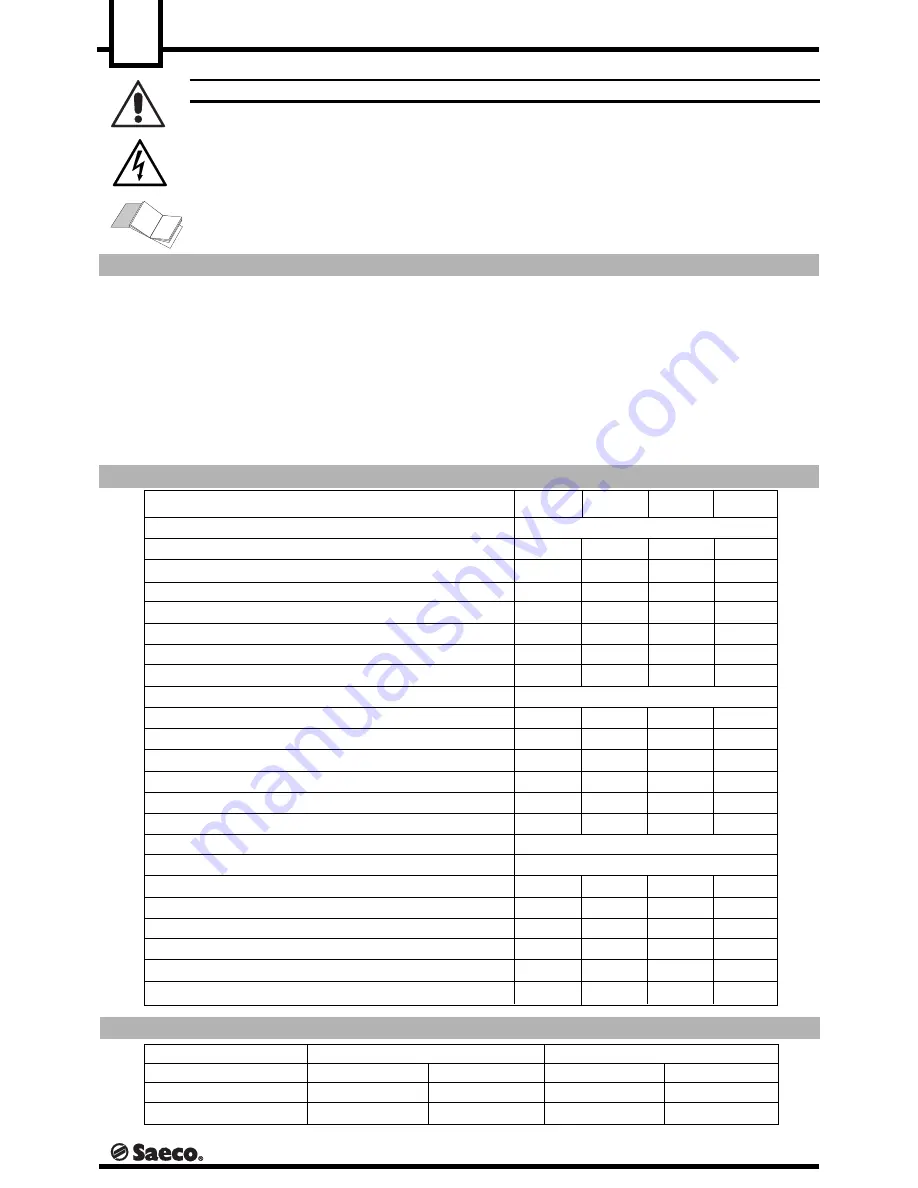 Saeco MIRAGE DEU 001 Installation And Operation Manual Download Page 34