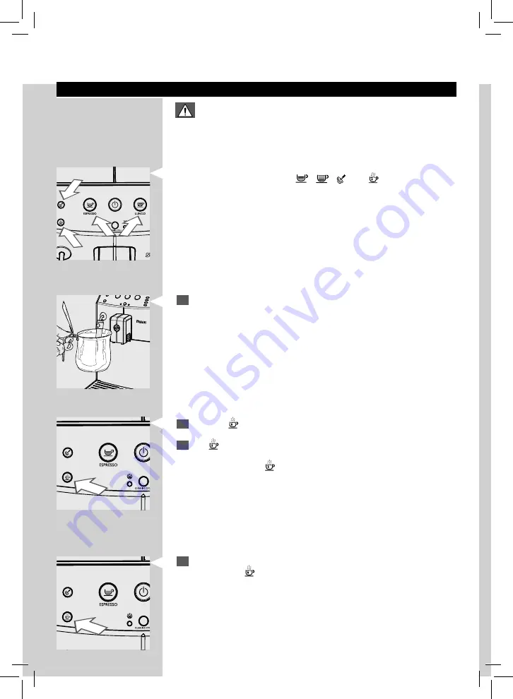 Saeco PURE HD8765/47 Operating Instructions Manual Download Page 22