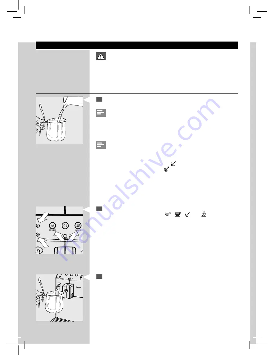 Saeco PURE HD8765 Operating Instructions Manual Download Page 20