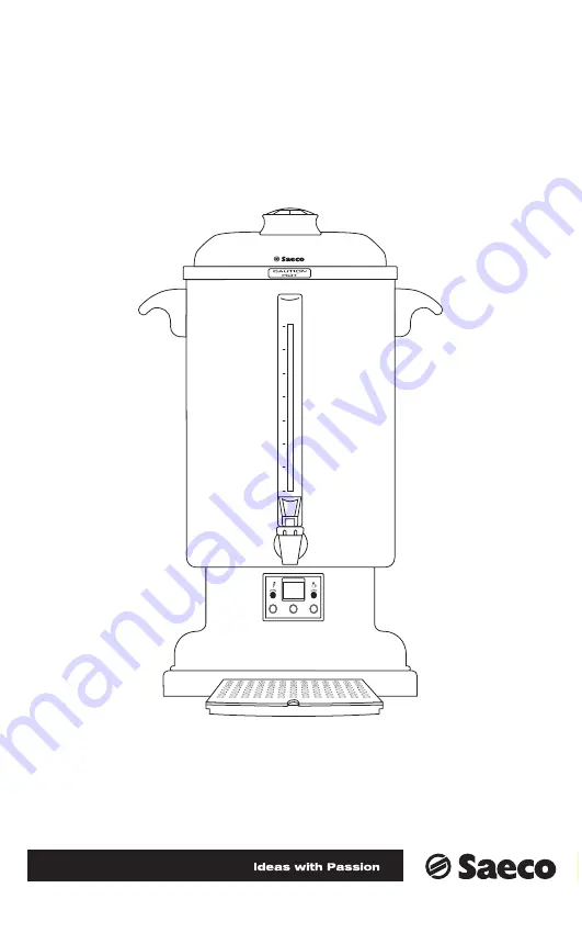 Saeco RENAISSANCE COFFEE URN Instruction Manual Download Page 1