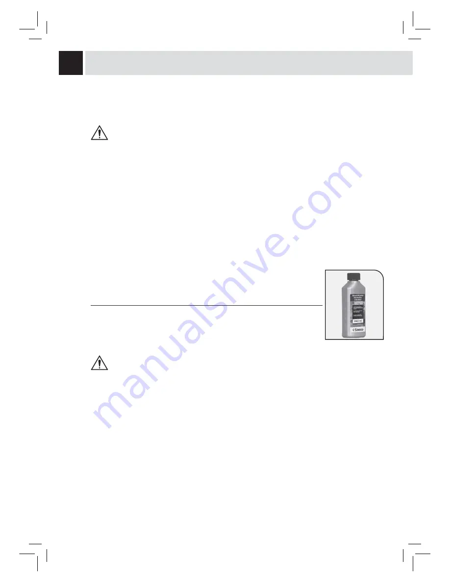 Saeco RI9757/01 Operation And Maintenance Manual Download Page 22