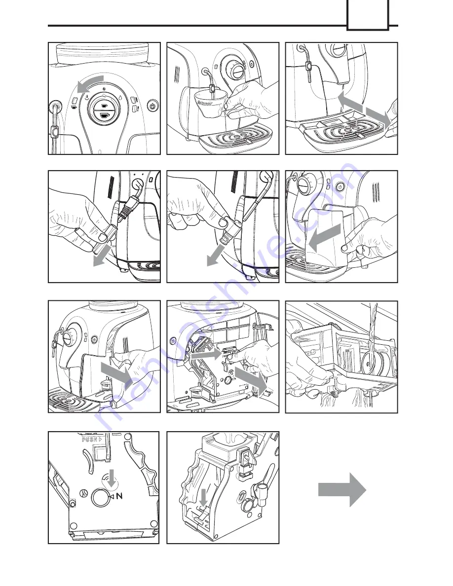 Saeco Xsmall Steam Xsmall Plus Operating Instructions Manual Download Page 5