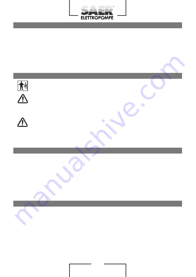 SAER Elettropompe FF98 Скачать руководство пользователя страница 6