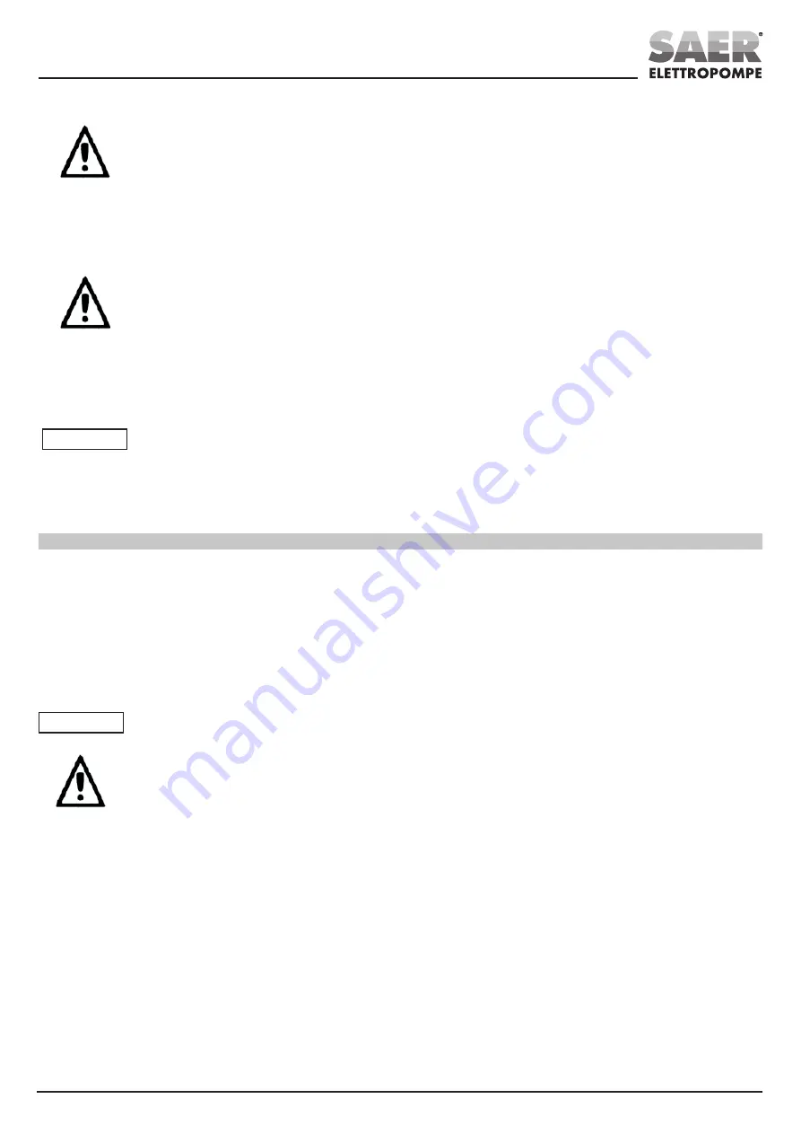 SAER Elettropompe TM Series Use And Maintenance Manual Download Page 53