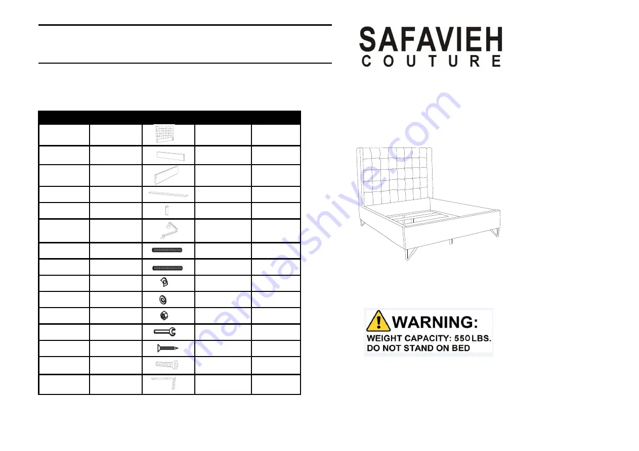 SAFAVIEH COUTURE KNT4092 Quick Start Manual Download Page 1