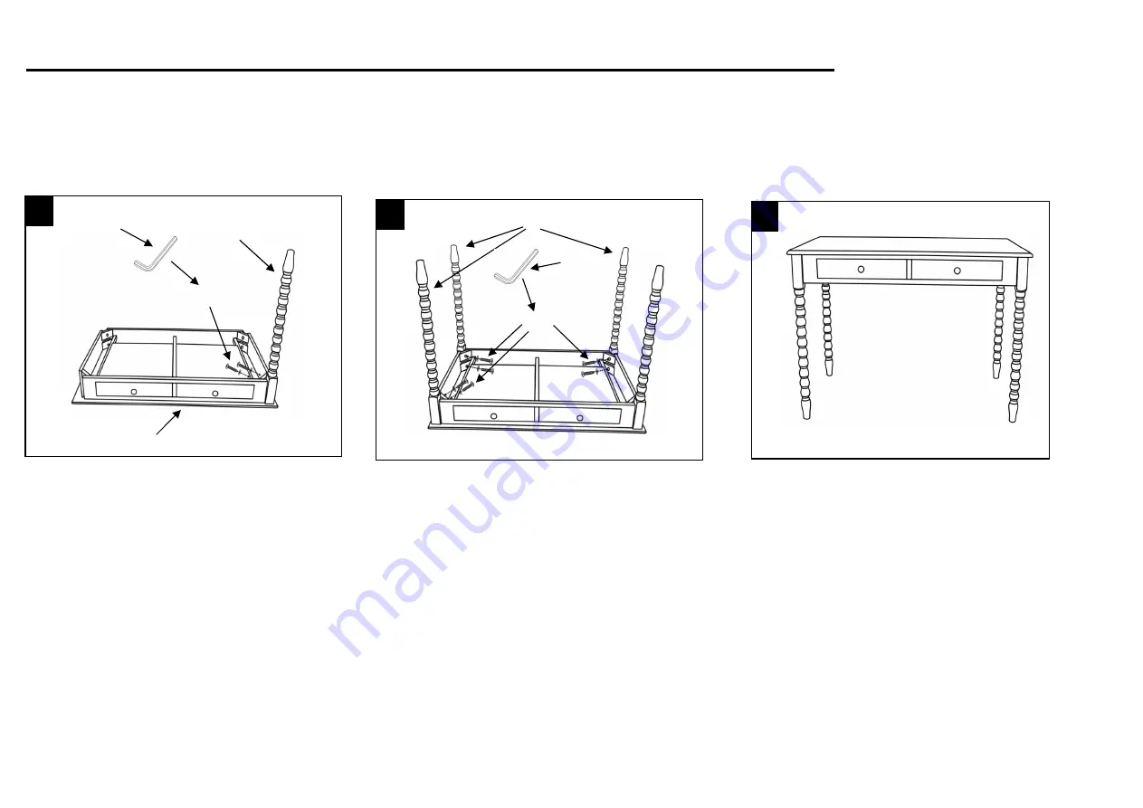 Safavieh Furniture DSK5711 Quick Start Manual Download Page 2