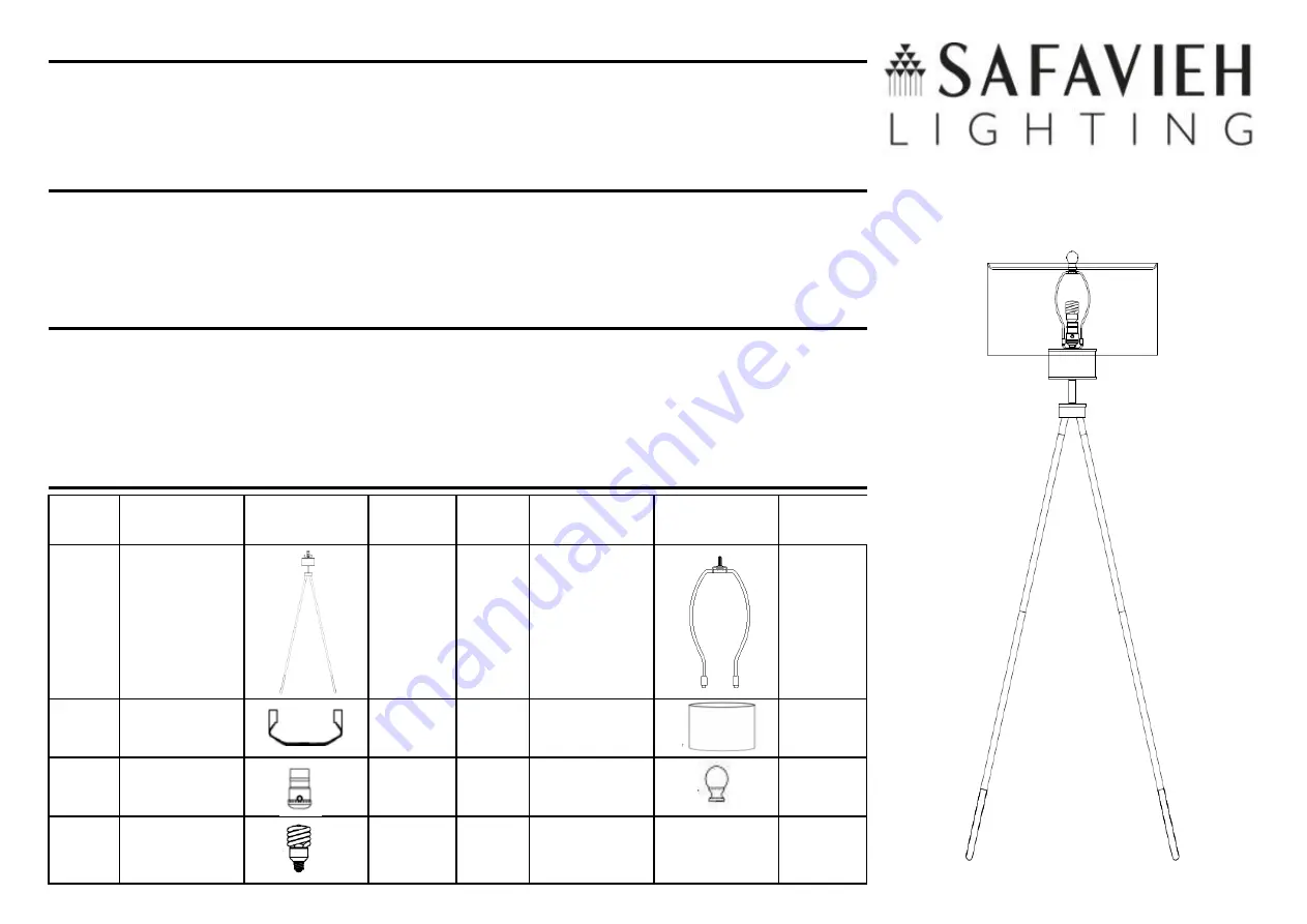 Safavieh FLL4008A Manual Download Page 1