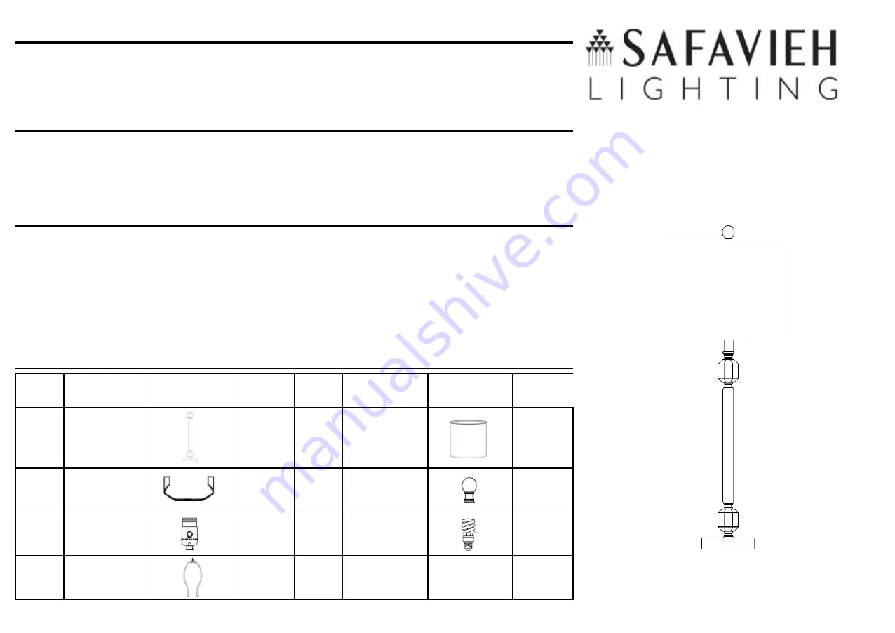 Safavieh LIT4281A Скачать руководство пользователя страница 1