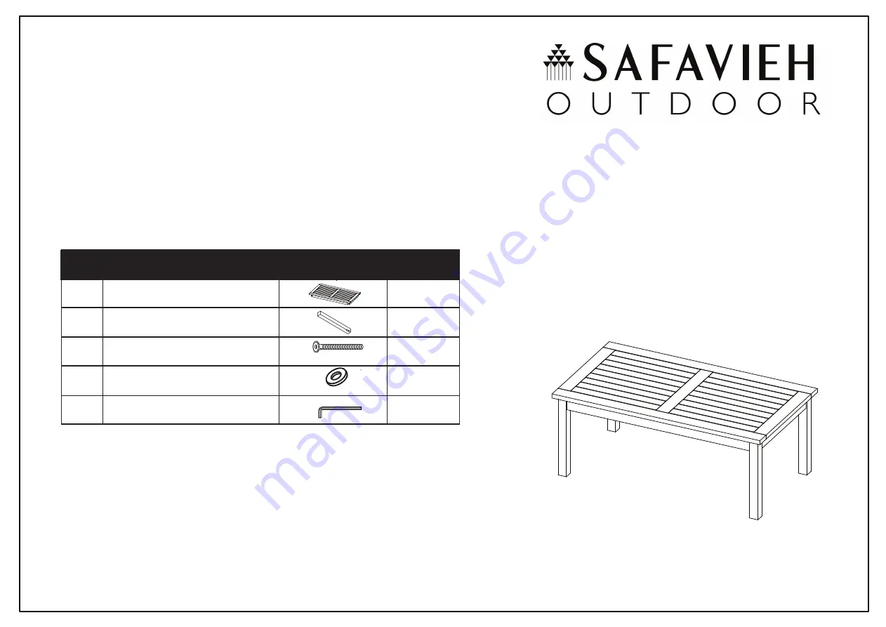 Safavieh PAT7044 Manual Download Page 5