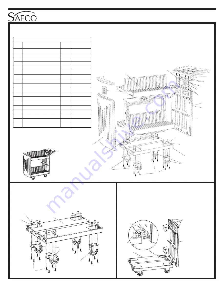 Safco 5332 Assembly Instructions Manual Download Page 1