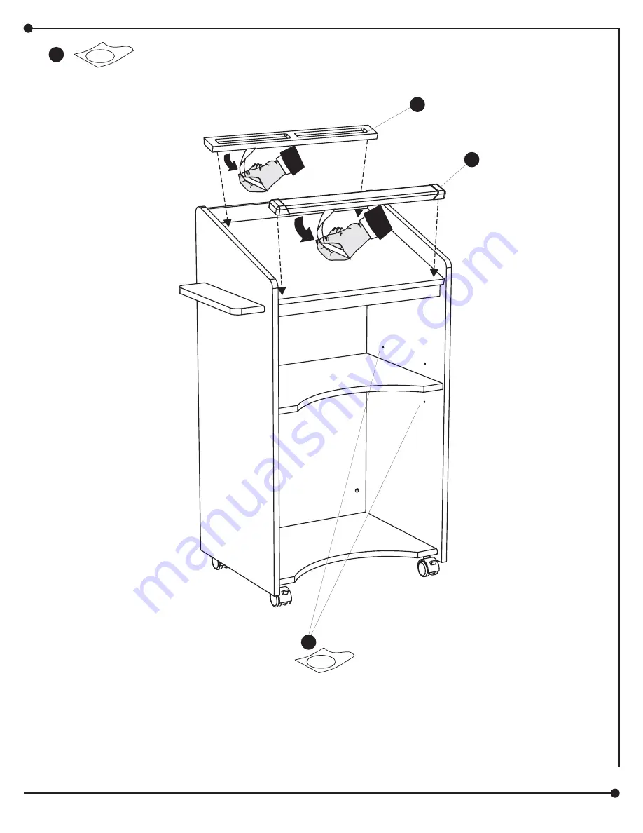 Safco 8918 Assembly Instructions Manual Download Page 9