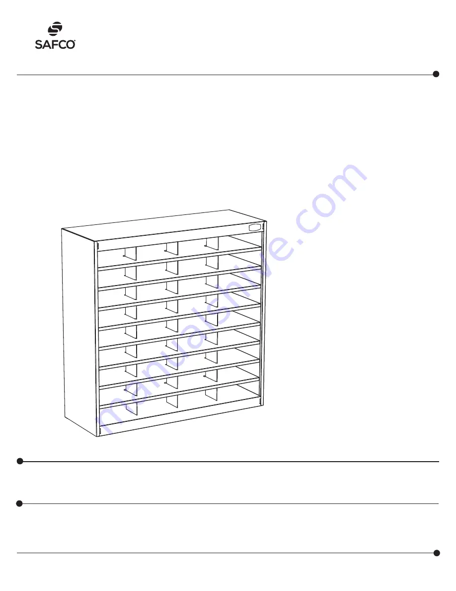 Safco E-Z Stor Assembly Instructions Manual Download Page 1