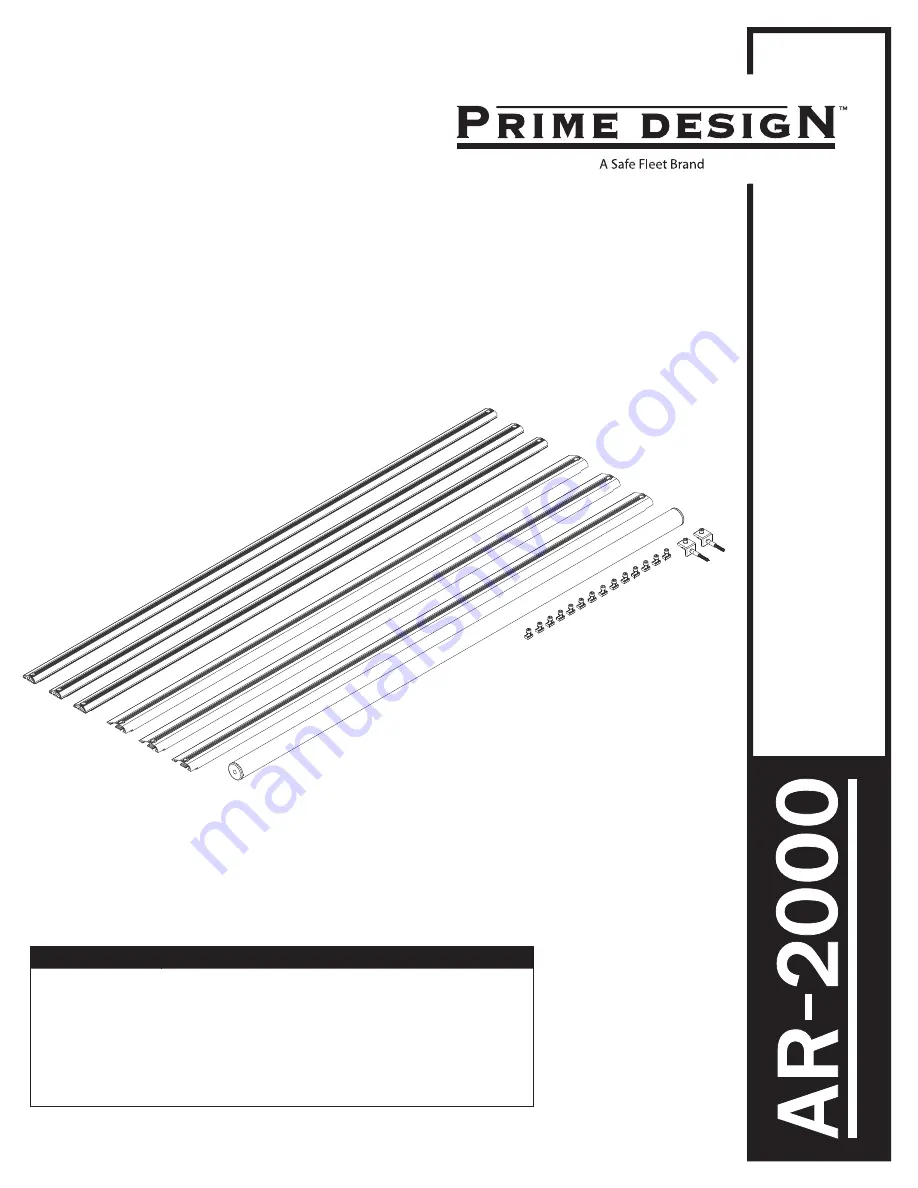 Safe Fleet PRIME DESIGN AR-2000-BLK Скачать руководство пользователя страница 1