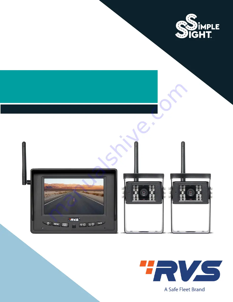 Safe Fleet RVS SimpleSight RVS-255W-HD Скачать руководство пользователя страница 1