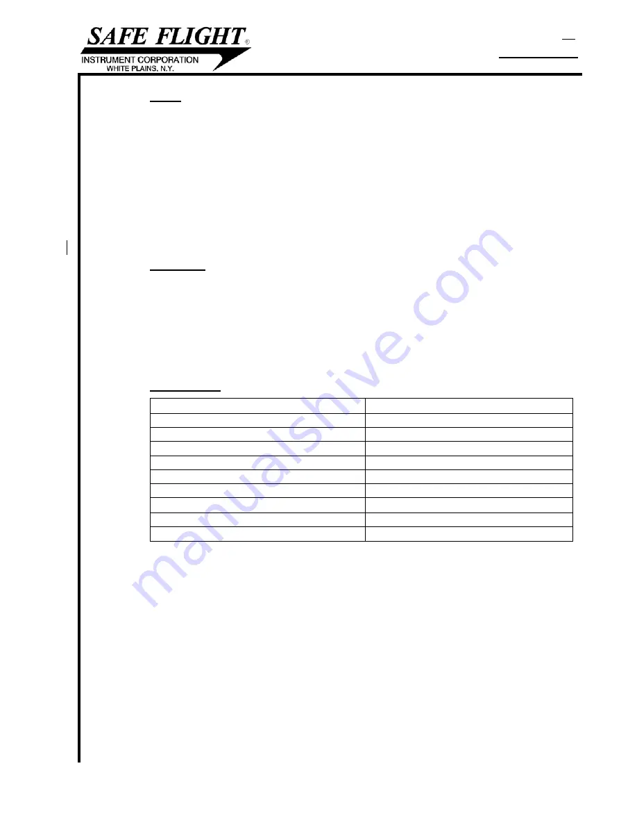 SAFE FLIGHT SCc Angle of Attack Manual Download Page 9