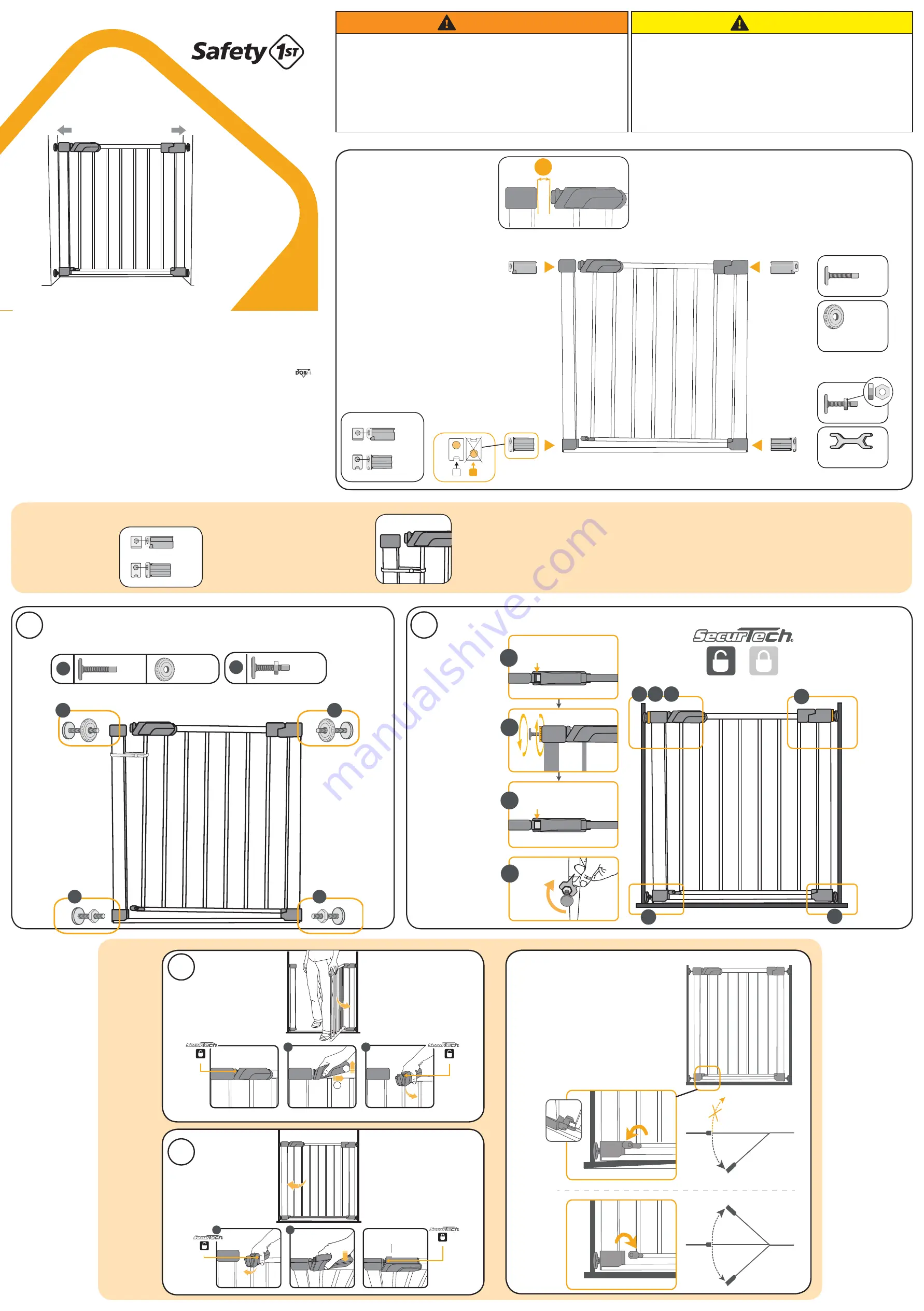 Safety 1st FLAT STEP GATE Manual Download Page 1