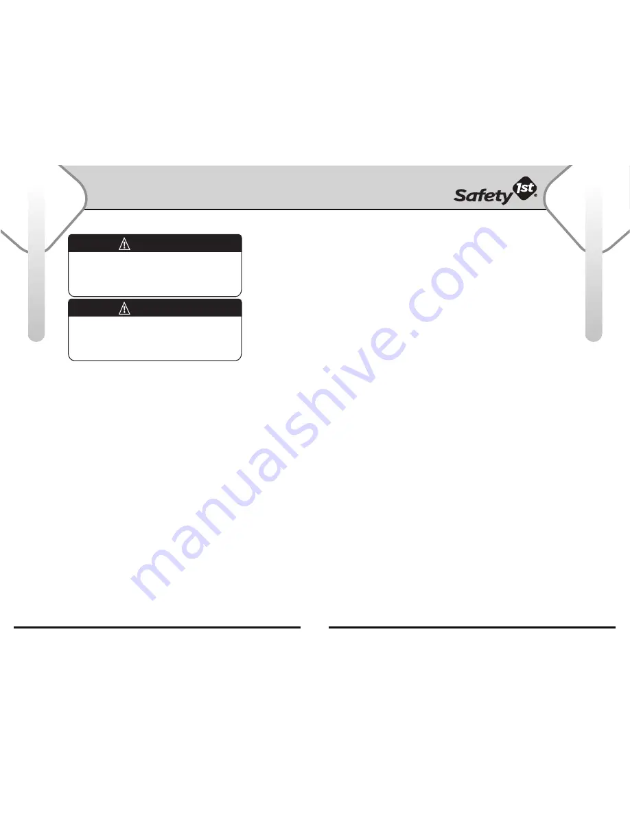 Safety 1st Genesis 08903 User Manual Download Page 2