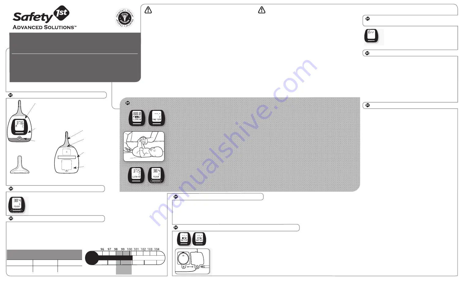 Safety 1st TADVANCED SOLUTIONS H060 User Manual Download Page 2