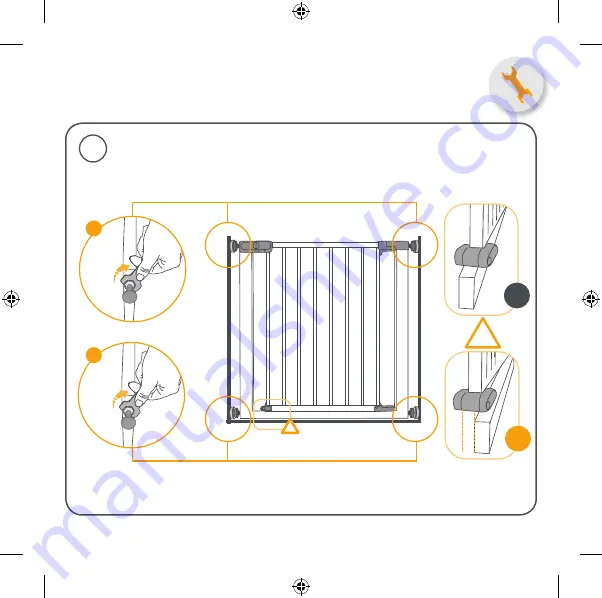 Safety 1st U Pressure Fit EASY CLOSE METAL Instructions For Use & Warranty Download Page 13