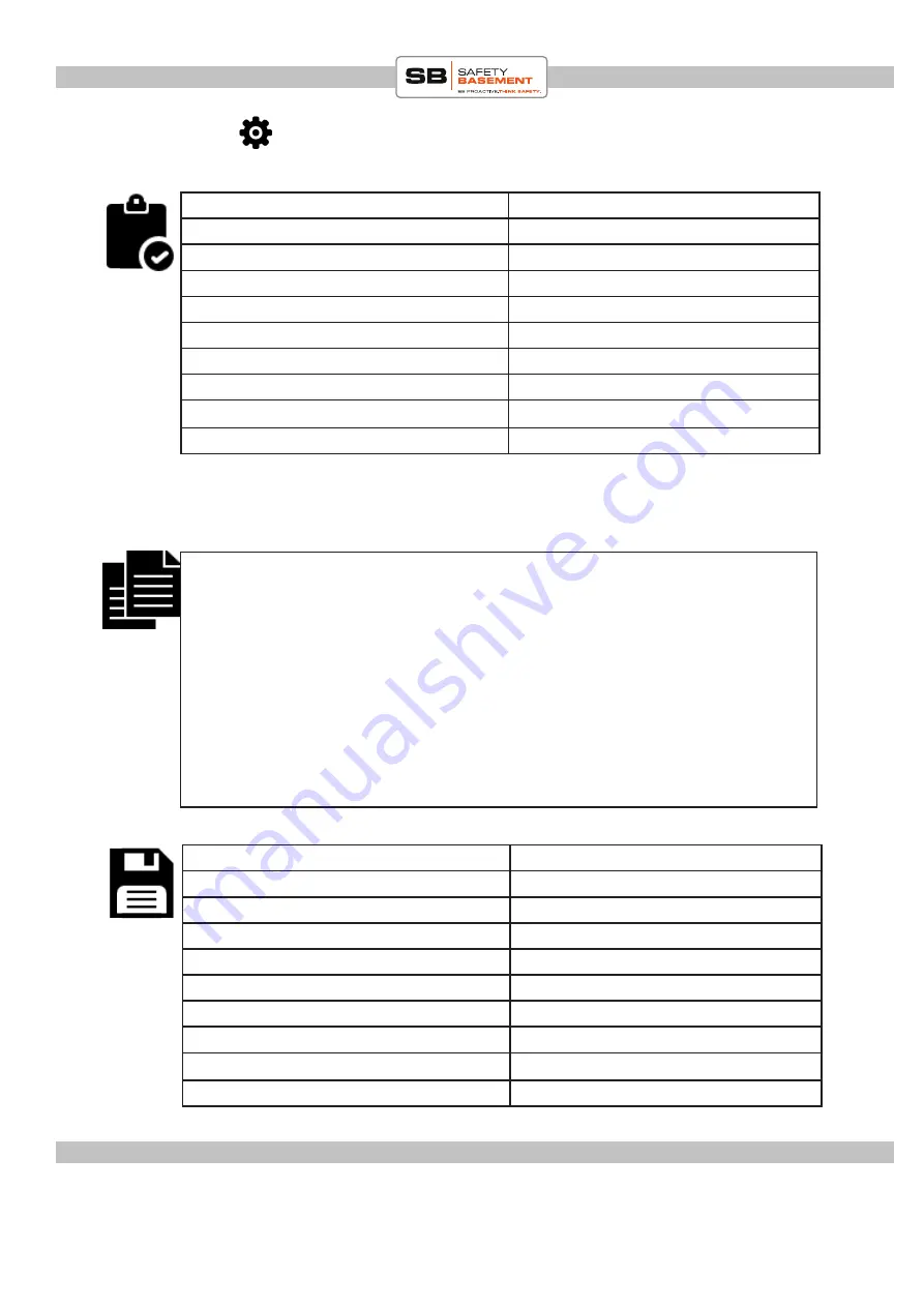 Safety Basement Blackrange Series Instruction Manual Download Page 11