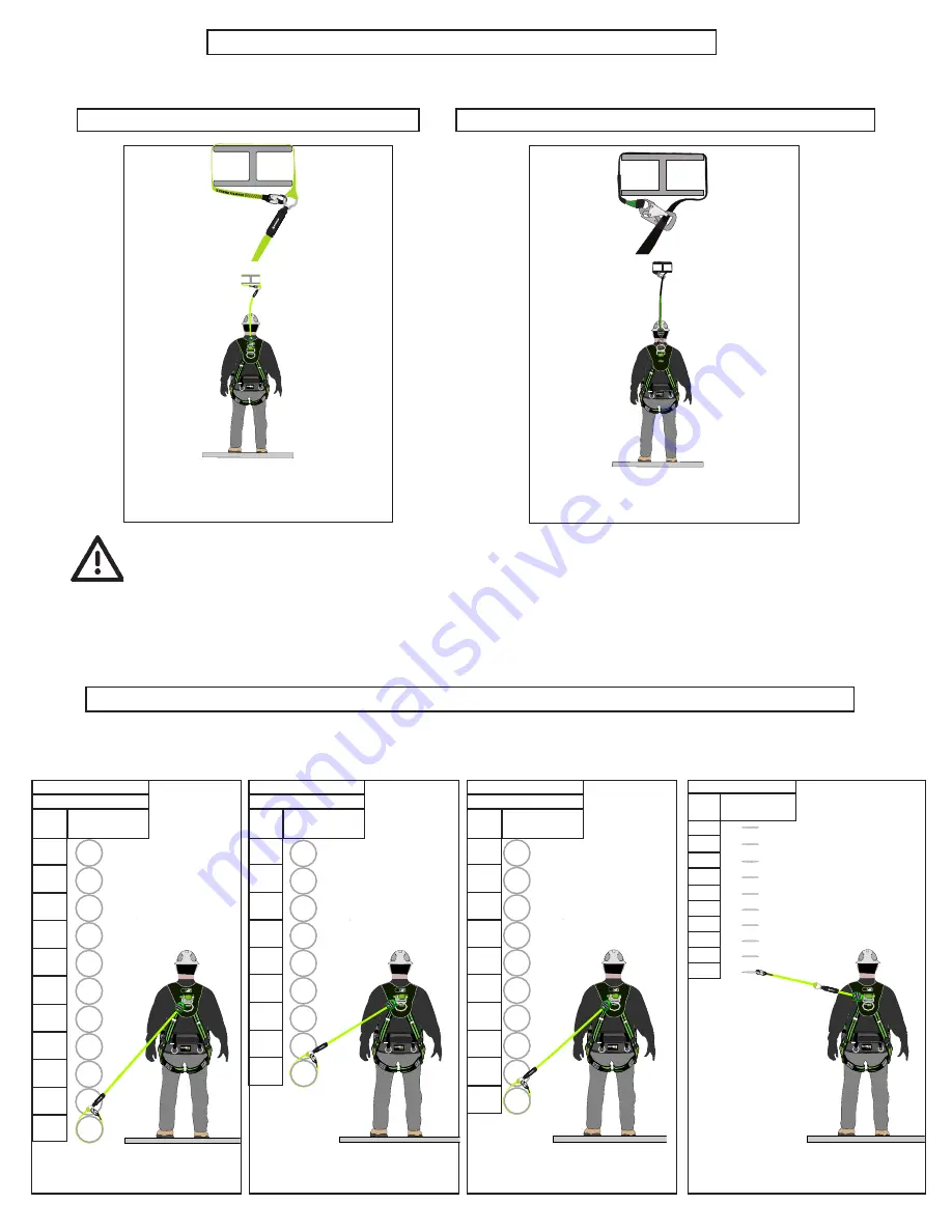 SafeWaze LATITUDE TIE BACK Instruction Manual Download Page 8