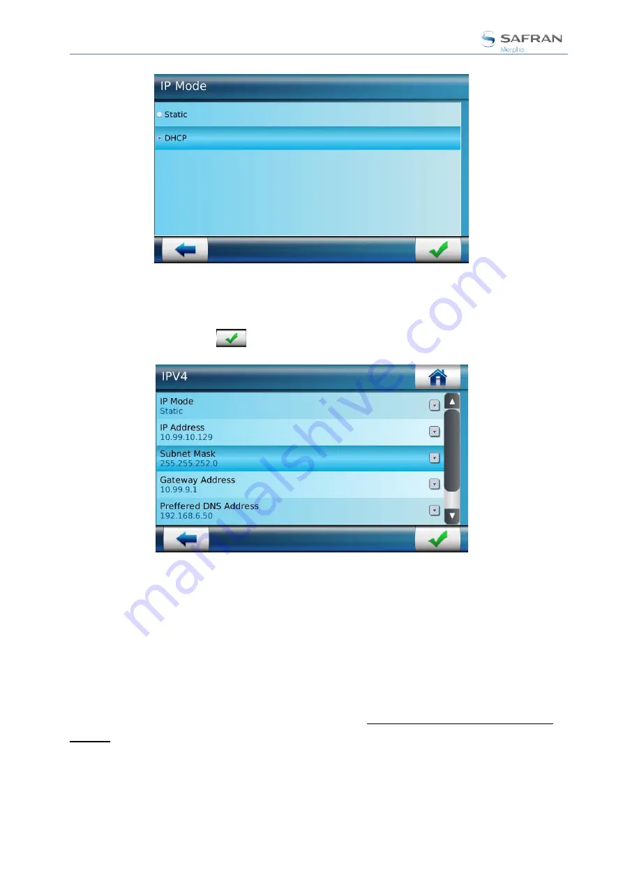 Safran MorphoAccess SIGMA Series Administration Manual Download Page 62