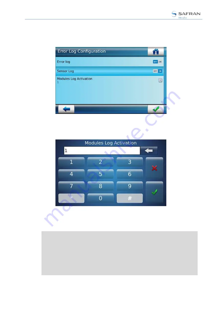 Safran MorphoAccess SIGMA Series Administration Manual Download Page 192