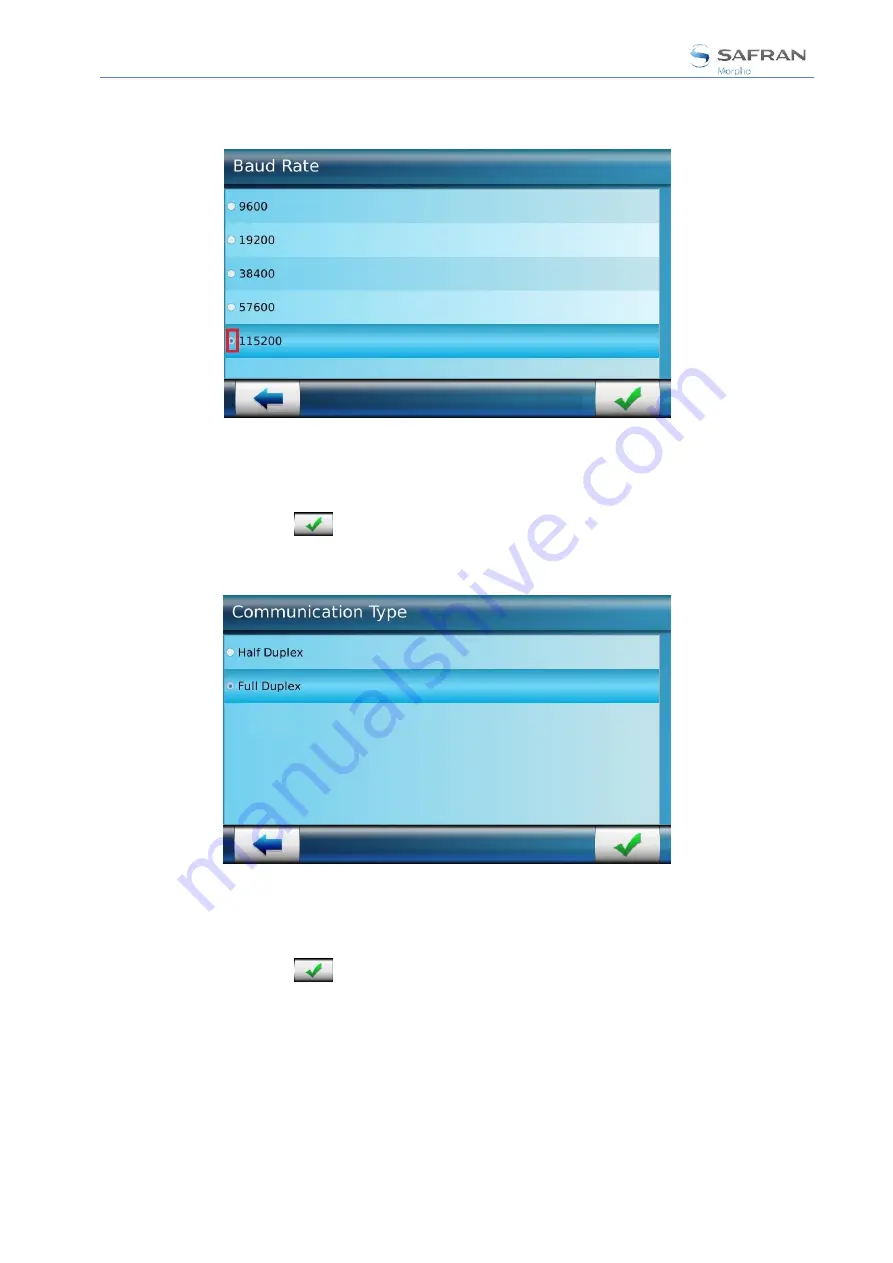 Safran MorphoAccess SIGMA Series Administration Manual Download Page 202