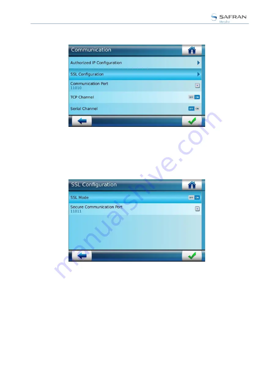 Safran MorphoAccess SIGMA Series Administration Manual Download Page 234