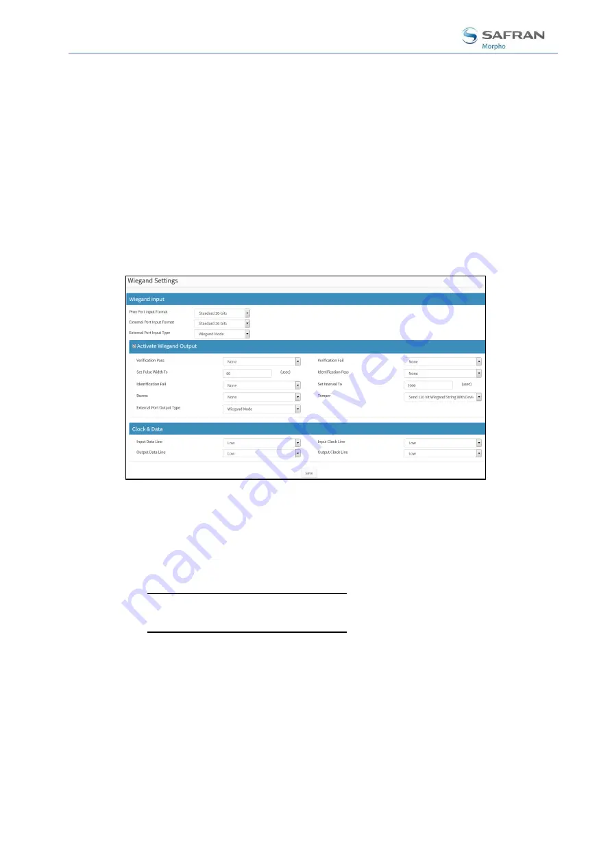 Safran MorphoAccess SIGMA Series Administration Manual Download Page 402