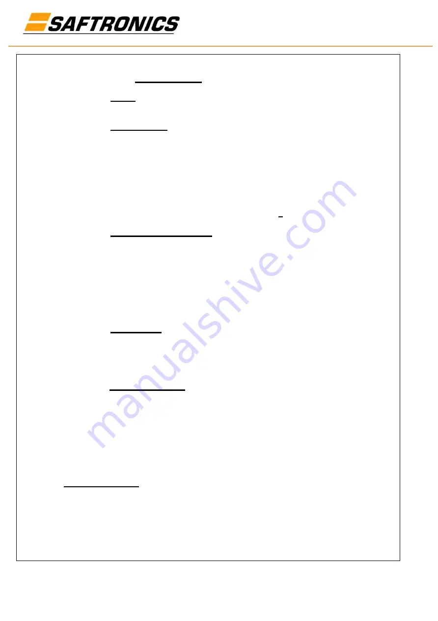 Saftronics SH6 Series Manual Download Page 5