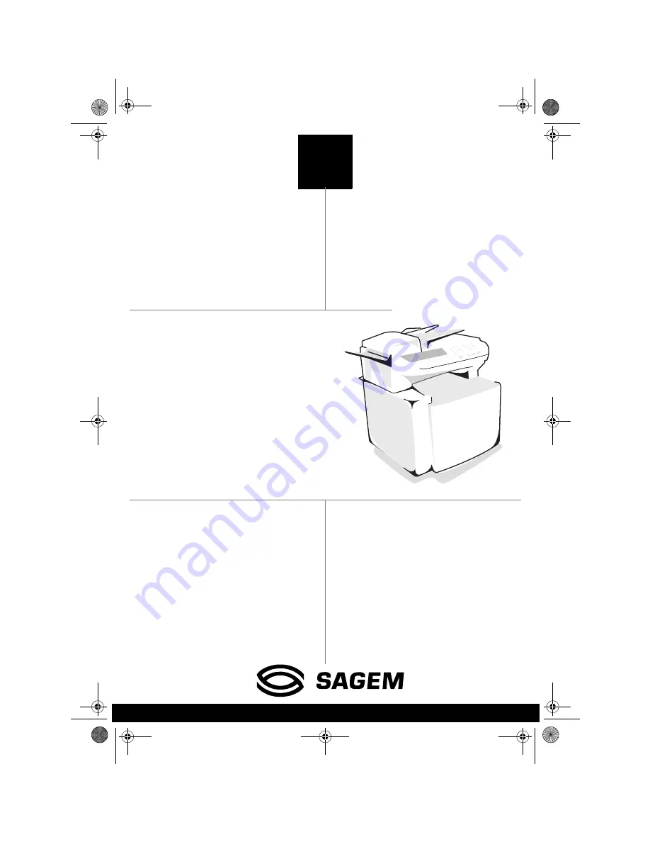 Sagem MF 3850 Скачать руководство пользователя страница 1