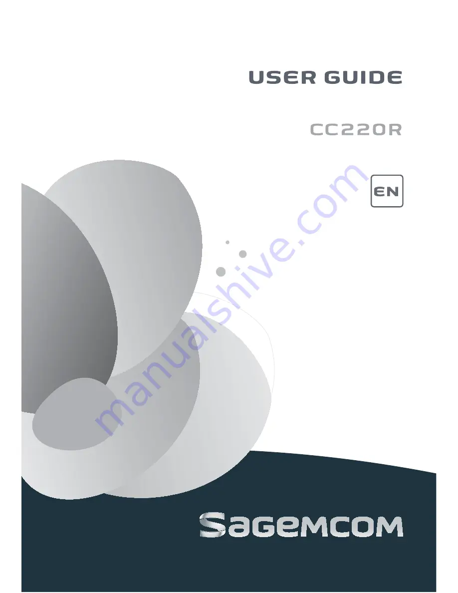 SAGEMCOM CC220R User Manual Download Page 1