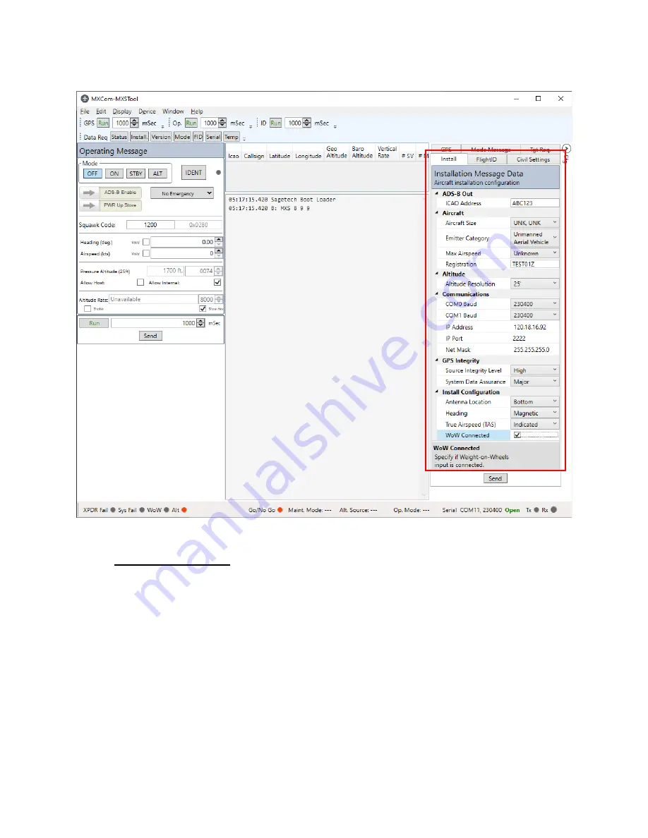 Sagetech MXS Installation Manual Download Page 38