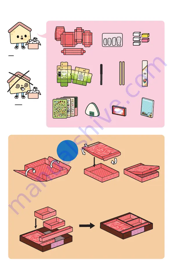 Sago TOCA LIFE BOX SUSHI STATIONERY Quick Start Manual Download Page 2