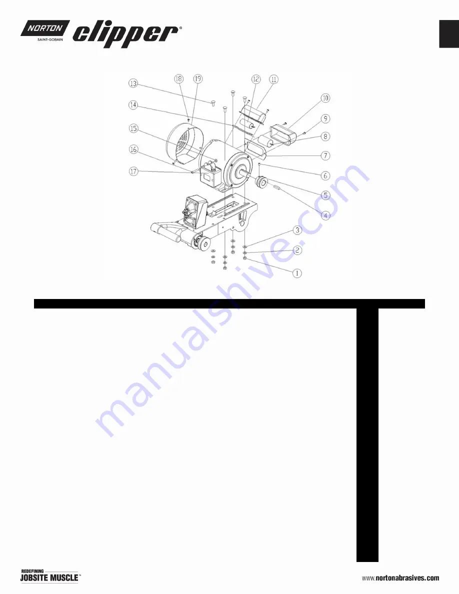 SAINT-GOBAIN Norton Clipper BLOCKBUSTER BBM307 Owner'S Manual Download Page 54