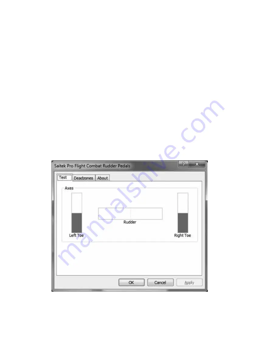 Saitek Combat Rudder Pedals User Manual Download Page 22